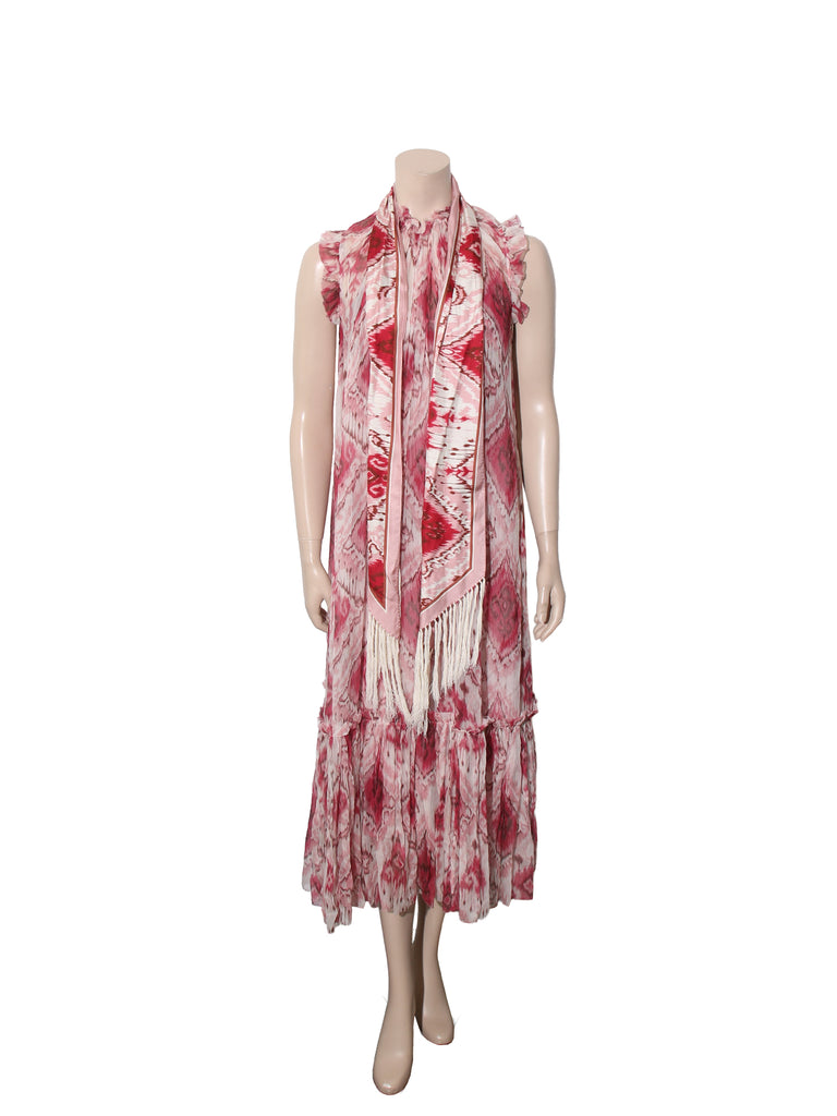 Silk Printed Maxi Dress