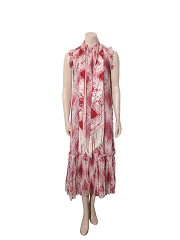Silk Printed Maxi Dress