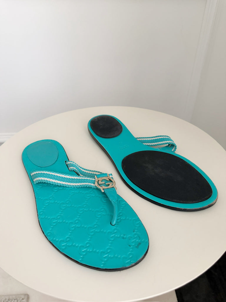 Canvas Thong Sandals