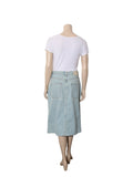 Denim Button Down Skirt