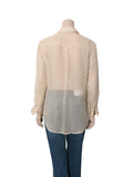Sheer Button Down Shirt