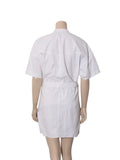 Belted Button Down Dress