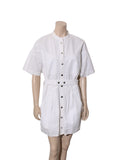 Belted Button Down Dress