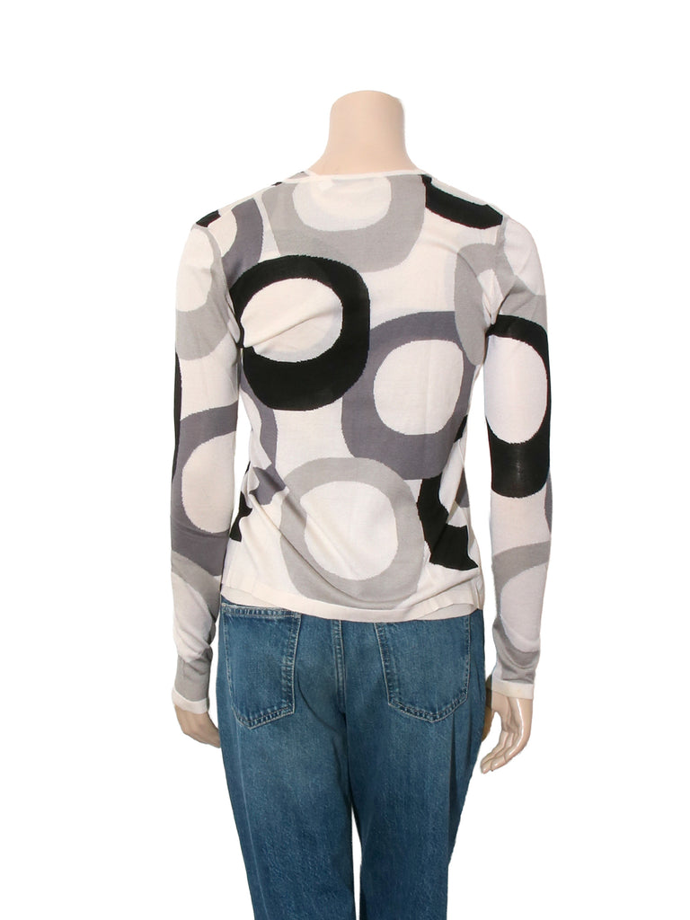 Vintage Silk Printed Sweater Set