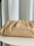 Snakeskin Frame Clutch