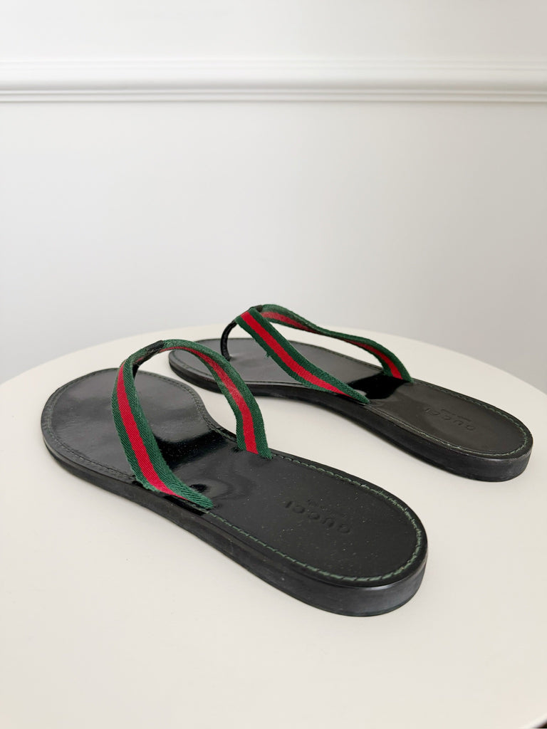 Web Accent Thong Sandals