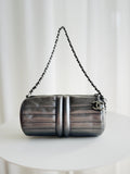 2003-2004 Horizontal Quilt Mini Barrel Metallic Bag