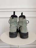 Suede Combat Boots