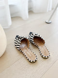 Striped Pointed Flats
