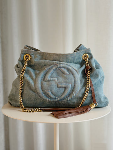 Denim Soho Shoulder Bag