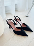Holli Suede Slingback Pumps