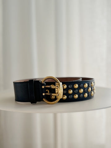 Studded Leather Belt