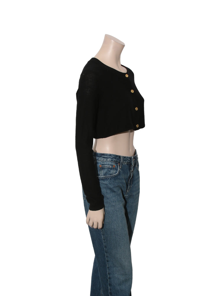Cropped Wool Cardigan