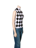 Argyle Print knit Vest