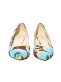 Floral Low Heel Pumps