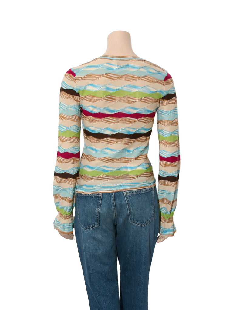 Vintage Knit Long Sleeve Top