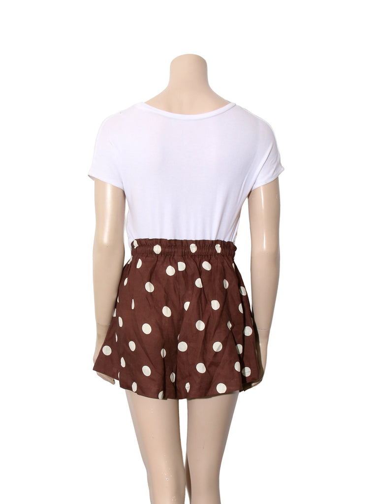 Linen Polka Dot Shorts