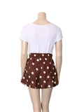 Linen Polka Dot Shorts