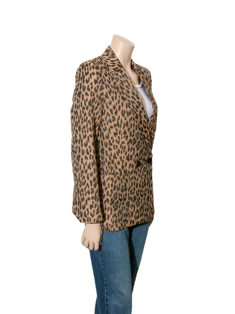 Leopard Print Blazer