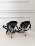 Vintage Velvet Beaded Sandals
