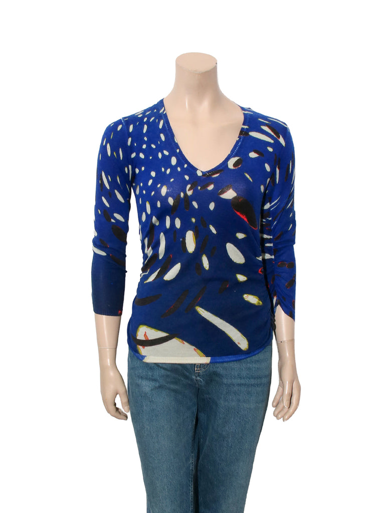 Vintage Printed Sweater