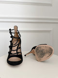 Strappy Suede Heels