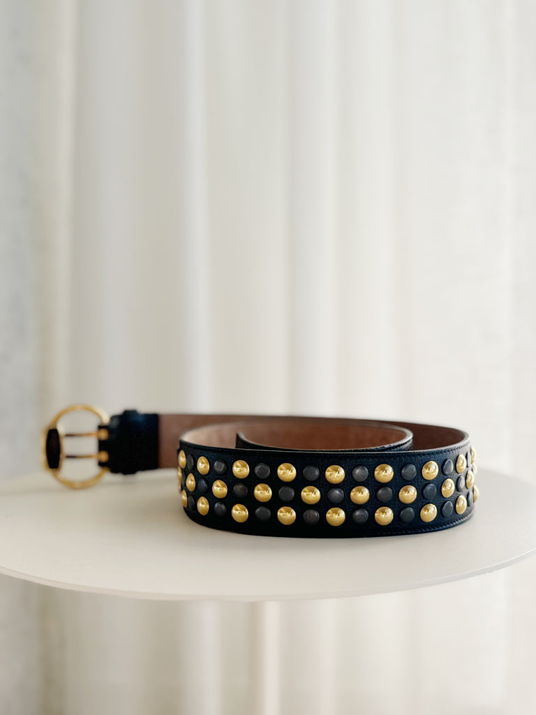 Studded Leather Belt