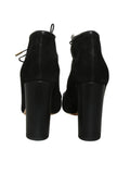 Suede Round Toe Lace Up Shoes