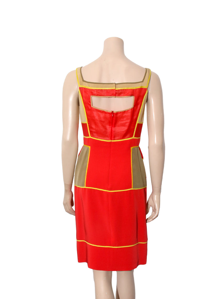 Sleveless Silk Dress