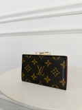 Monogram Kiss Lock Coin Pouch