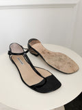 Patent Leather Thong Flat Sandals