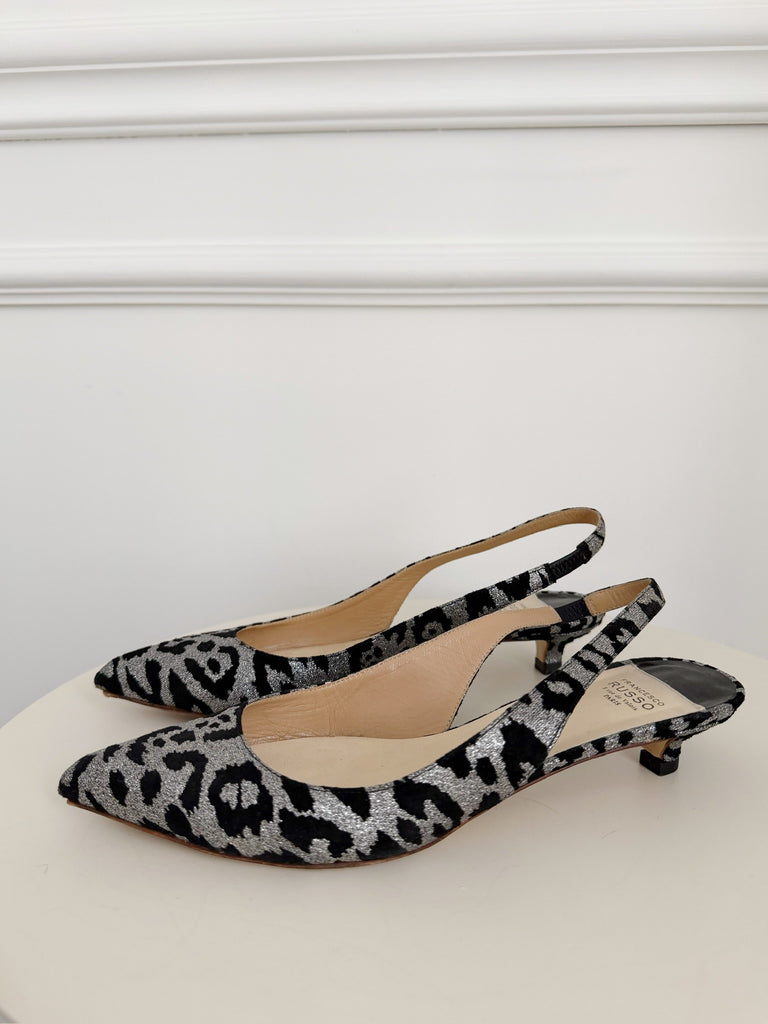 Leopard Print Kitten Heels