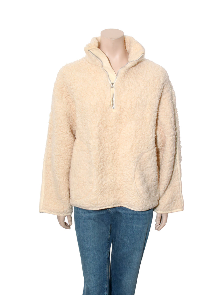 Quarter Zip Teddy Sweater