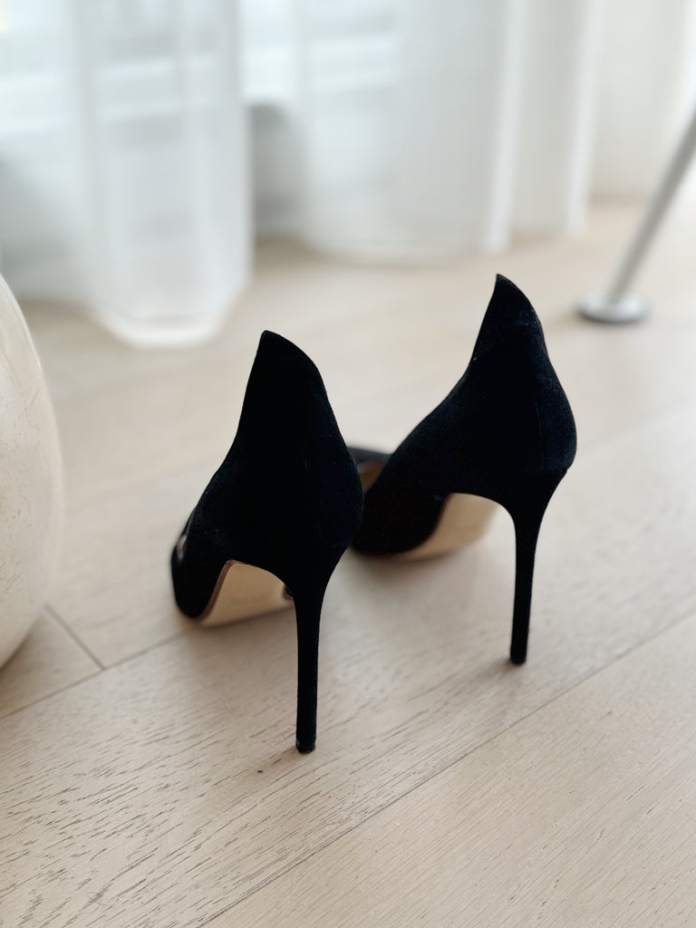 Suede Pointed Pumps