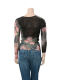 Vintage Silk Cashmere Floral Cardigan