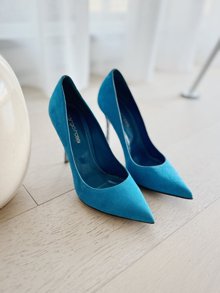 Suede Pointed Pumps