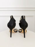 Snake Embossed Sandals