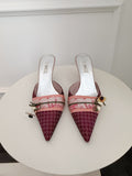 Vintage Printed Mules