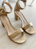 Quilted Leather Sandals