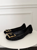 Suede Round Toe Flats