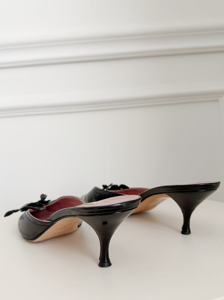 Vintage Leather Mules