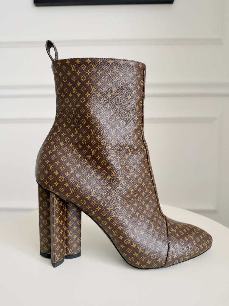 LV Monogram Silhouette Ankle Boots