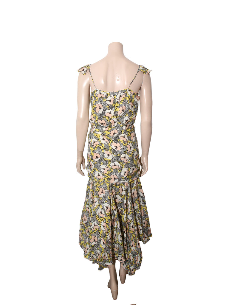Silk Floral Maxi Dress