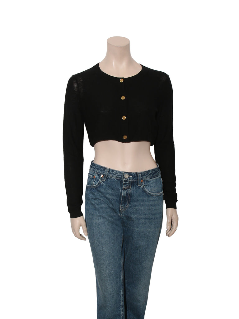 Cropped Wool Cardigan