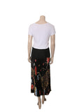 Pleated Floral Print Skirt