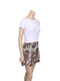 Printed Cotton Elastic Skirt