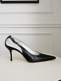 Vintage Leather Cut Out Pumps