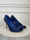 Patent Leather Peep Toe Pumps