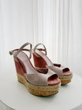 Suede Wedge Sandals