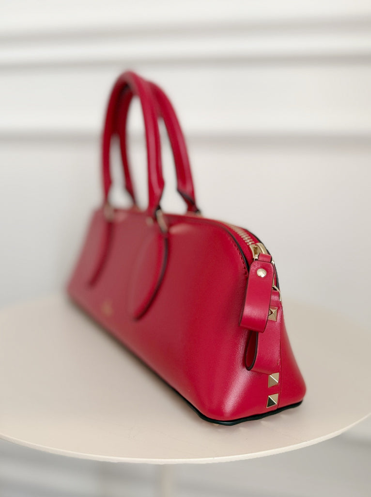 East West Rockstud Leather Bag